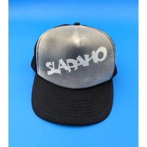 Vintage KC caps Trucker Hat Snapback Black " Slapaho " GUC
